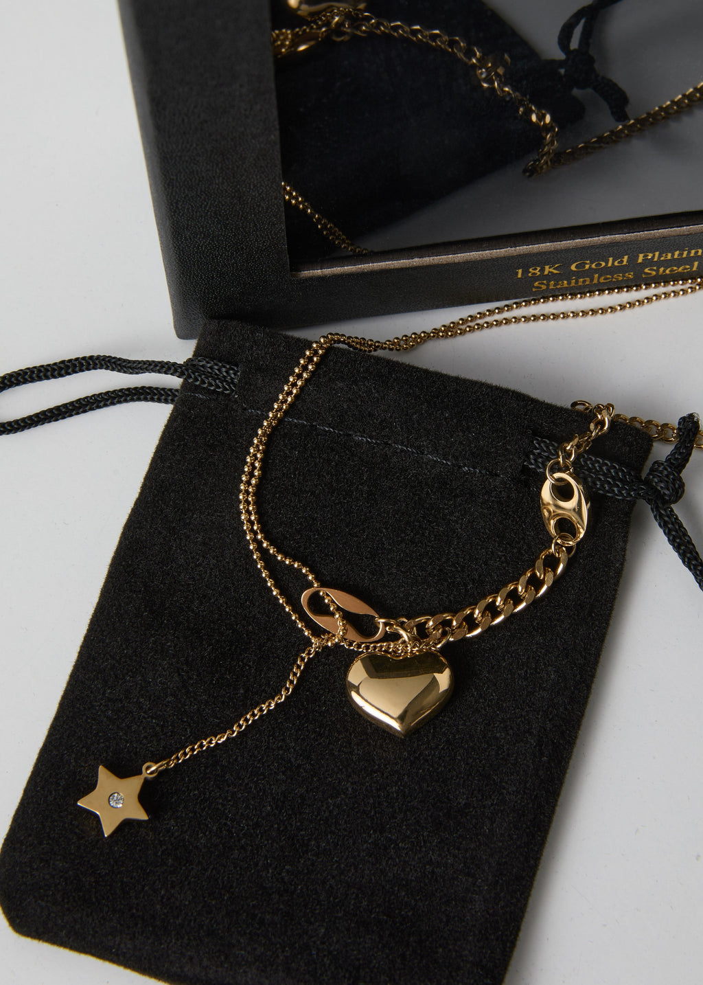 Χρυσή αλυσίδα με καρδιά