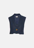 Κροπ γιλέκο-σακάκι από λινό