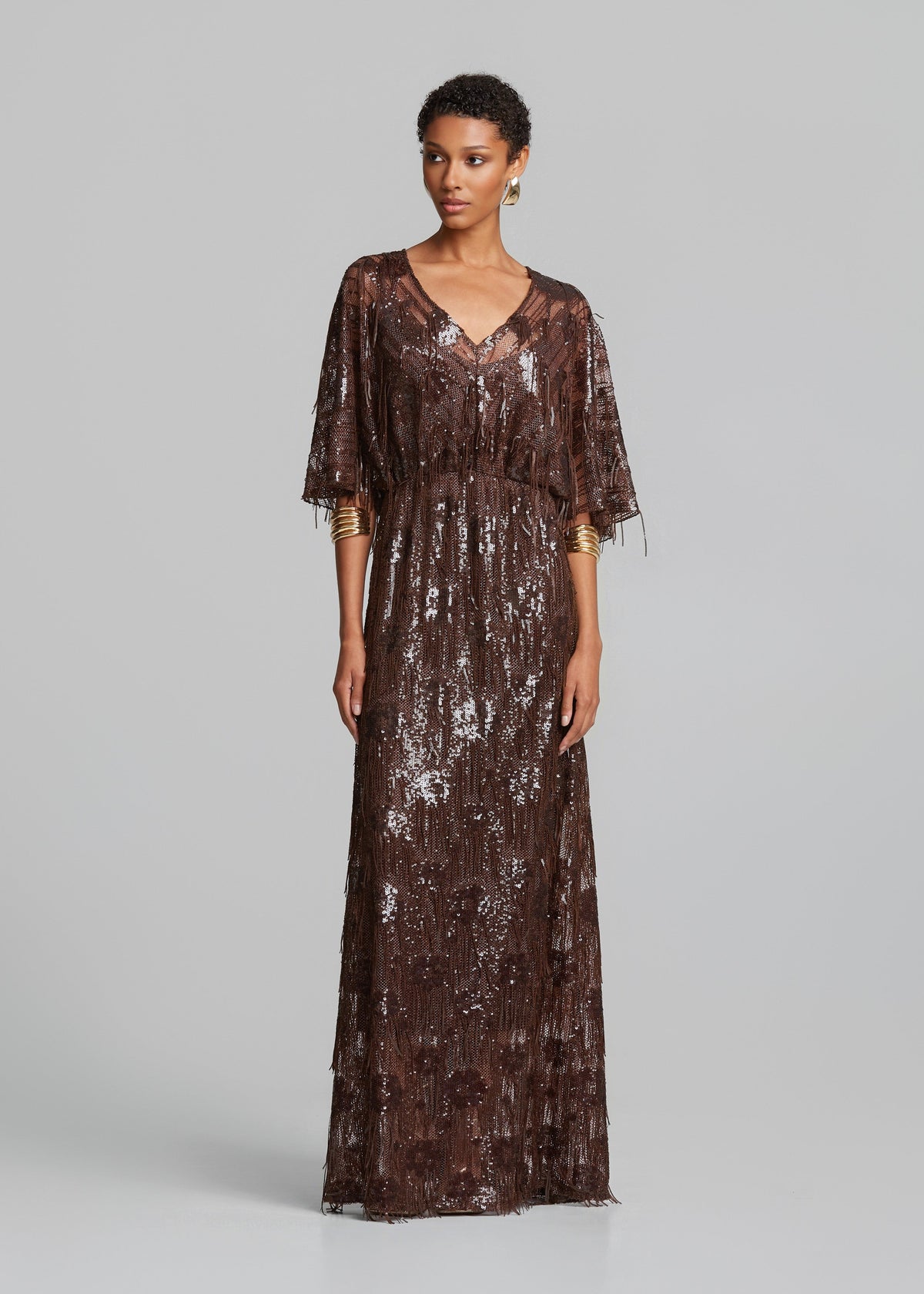 Μάξι φόρεμα από παγιέτες